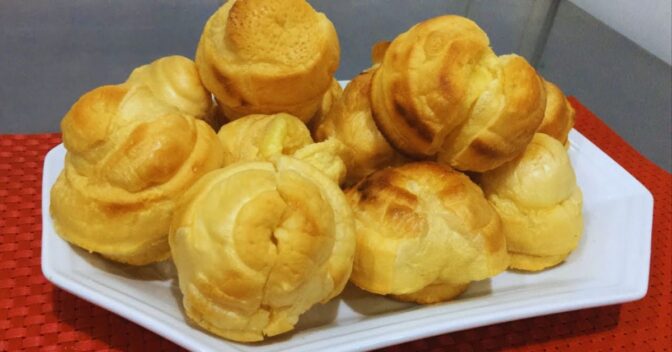 Lanches: BISCOITÃO DE VENTO: APENAS 3 INGREDIENTES PARA UM PETISCO SURPREENDENTE