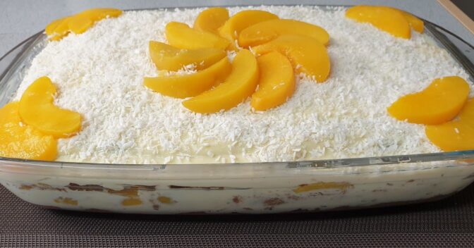 Bolos: Bolo Gelado de Pêssego