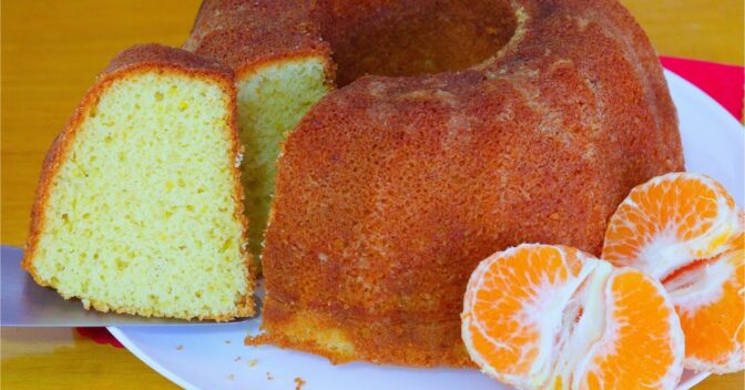 Bolos: BOLO FOFINHO E FACIL DE TANGERINA IDEAL PARA O LANCHE