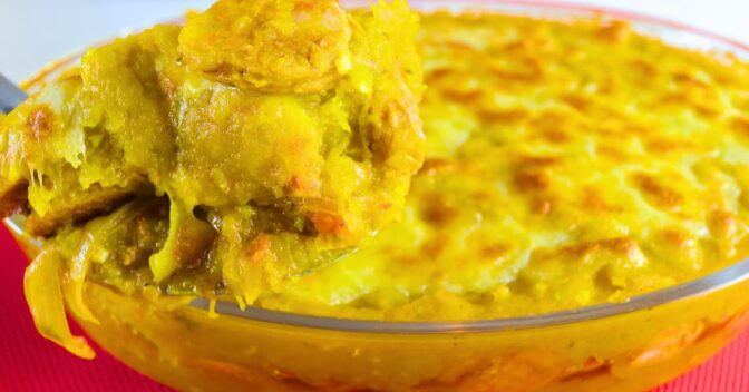 Receitas de travessa: ESCONDIDINHO DE ABÓBORA CABOTIÁ