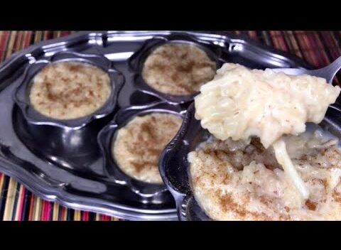 Sobremesas: Arroz Doce CREMOSO com Coco e aroma de LARANJA