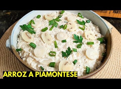 Pratos Únicos: Cremoso e Especial, Como Fazer ARROZ a PIAMONTESE Delicioso! Receita Fácil e Rápida