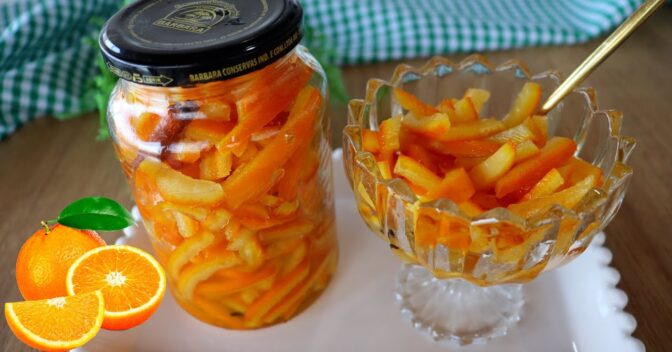 Sobremesas: DOCE DE CASCA DE LARANJA DELICIOSO E SUPER FÁCIL