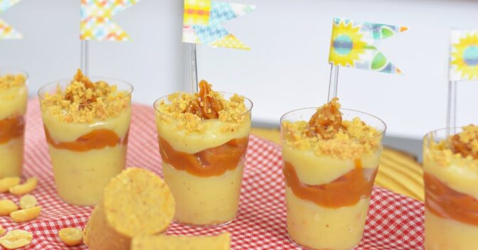 Sobremesas: BRIGADEIRO DE PAÇOCA NO COPINHO, RECEITA PARA FESTA JUNINA