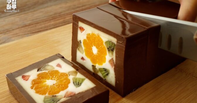 Sobremesas: Sem Forno! Sem Farinha! Pudim de Chocolate com Clementinas