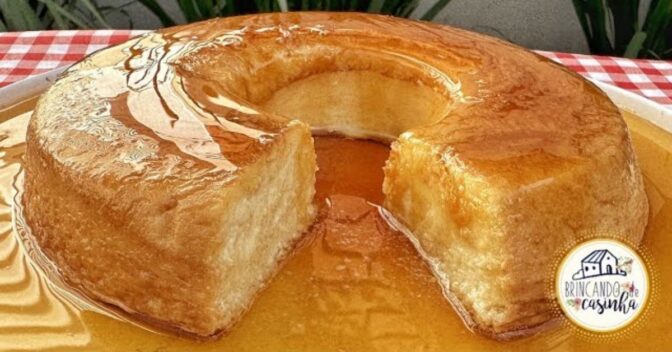 Sobremesas: Massa de pudim com somente 2 ingredientes mesmo, feito na boca do fogão