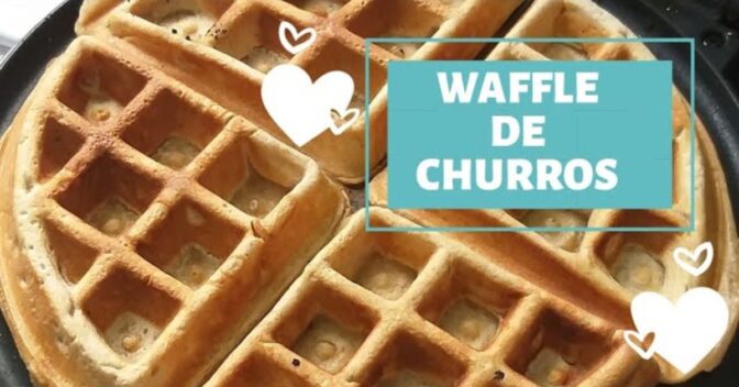 Lanches: Churros feitos na máquinda de Waffle sem a inconveniência da gordura, ideia que deu certo