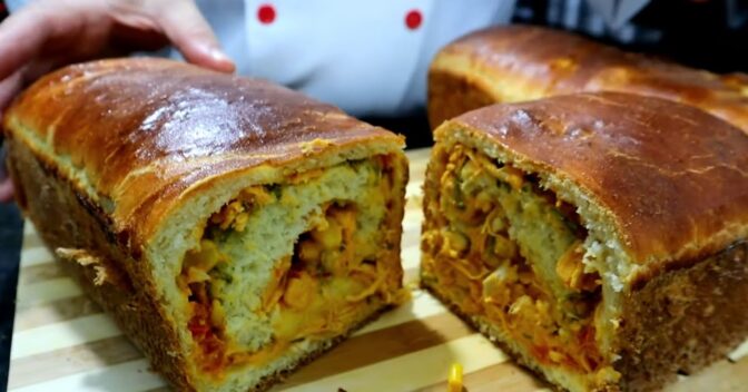 Pães: Pão Caseiro Recheado
