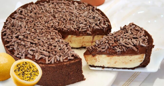 Bolos: Descubra a Melhor Torta Mousse de Maracujá e Chocolate Que Você Irá Experimentar!