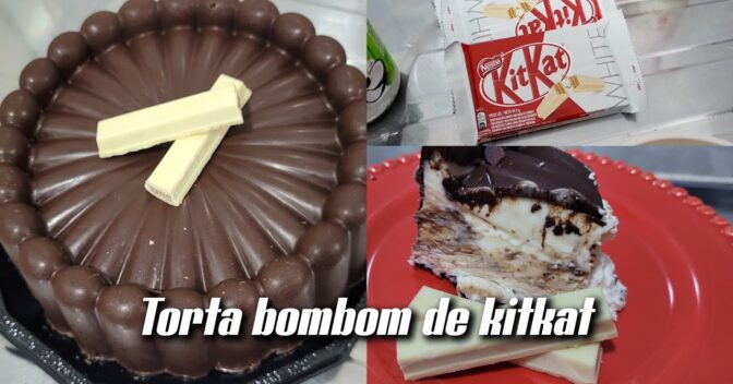 Bolos: Deleite-se com a Incomparável Torta de Bombom KitKat – A Mais Deliciosa que Já Experimentei!