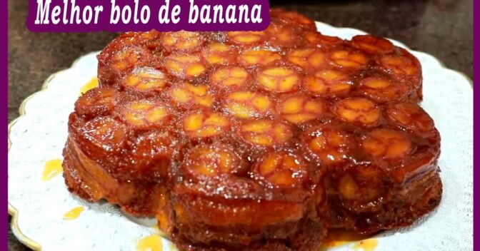 Bolos: Bolo de Banana Caramelizado no Liquidificador!
